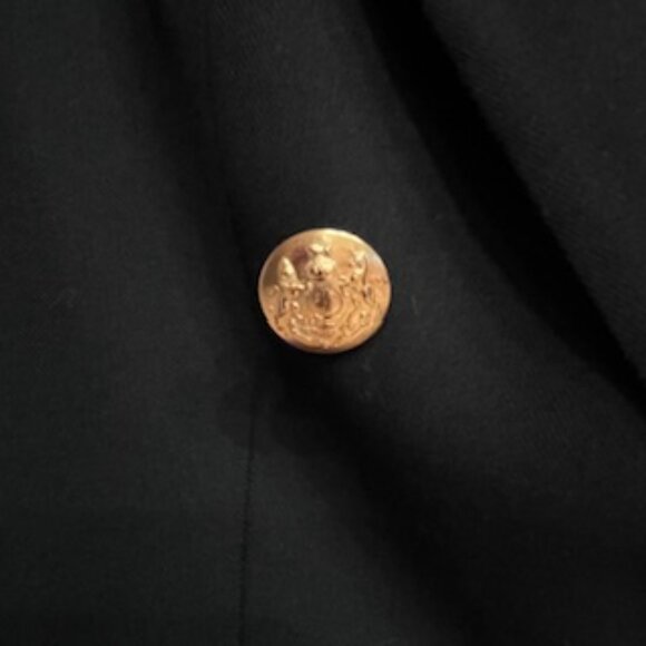 Banana Republic Black Blazer with Gold Buttons-- Size 6 - Picture 3 of 7